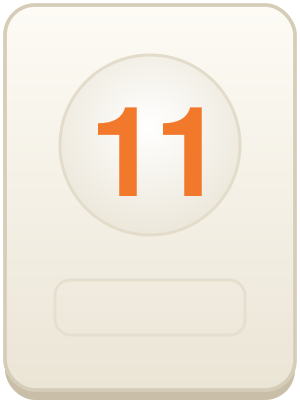 11 portocaliu