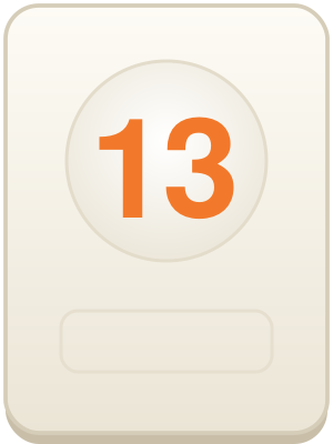 13 portocaliu