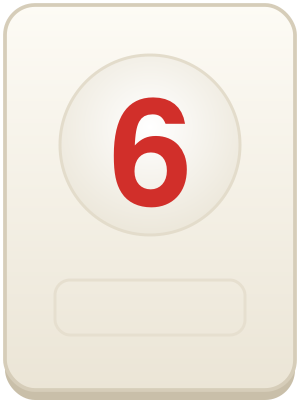 6 roșu